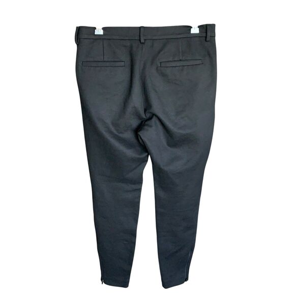 COS Ponte Knit Ankle Zipper Pants Women Stretch Black Stretch Slim Fit Size 30R - Picture 6 of 16